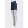 Denim shorts with logo