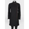 Black wool zipper coat
