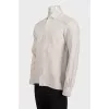 Men's beige shirt with a pocket