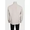 Men's beige shirt with a pocket