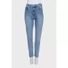 Light blue tapered jeans