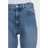 Light blue tapered jeans