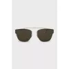 Men's gray sunglasses with green lens