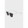 Men's gray sunglasses with green lens