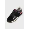 Combined sneakers with perforations