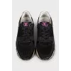Combined sneakers with perforations