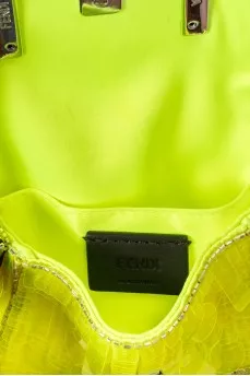 Yellow mini bags decorated with sequins
