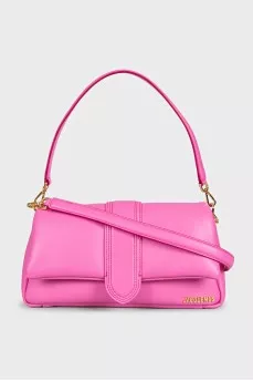 Pink leather bag Le Bambimou