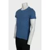 Men's blue striped t-shirt with tag