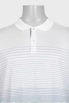 Men's striped polo shirt with tag