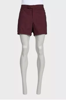 Men's red swimming shorts