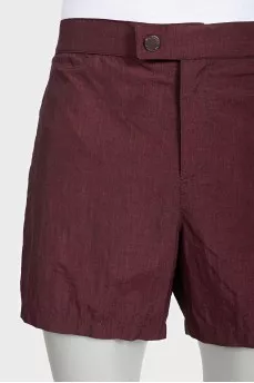 Men's red swimming shorts
