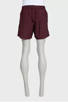 Men's red swimming shorts
