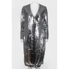 Smell dress with silver sequins