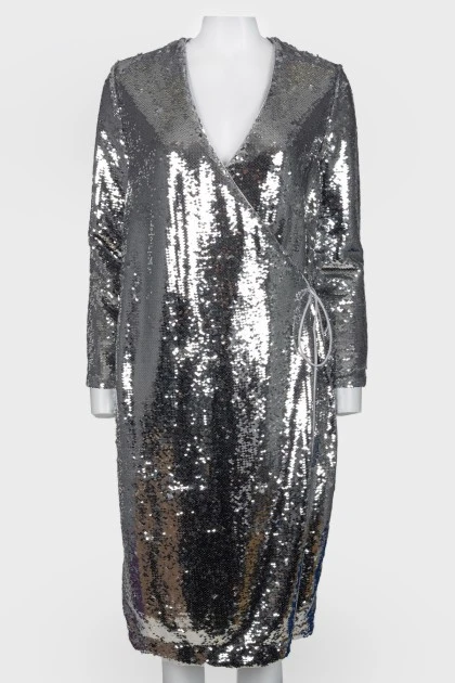 Smell dress with silver sequins