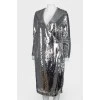 Smell dress with silver sequins