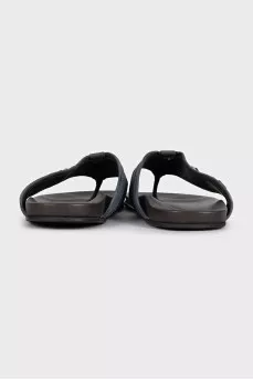 Men's leather flip-flops
