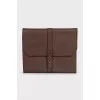 Men's brown leather cover