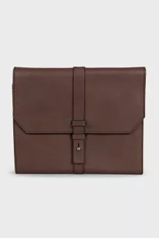 Men's brown leather cover