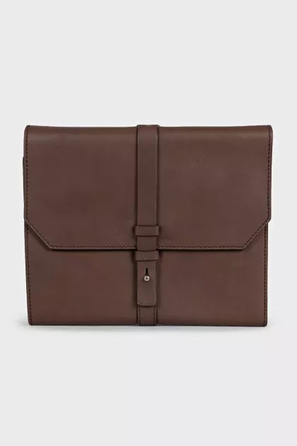 Men's brown leather cover