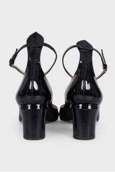 Tan-Go black leather shoes