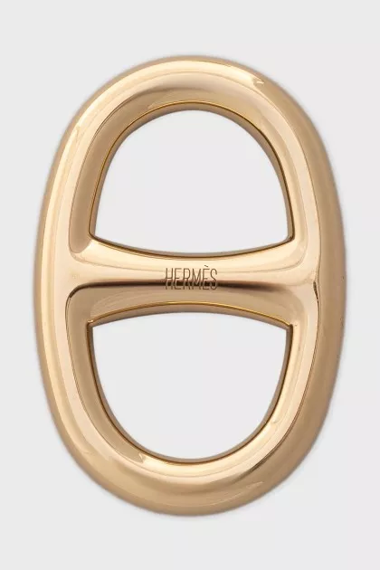Gold-colored scarf ring Chaine d'ancre