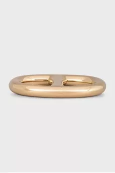 Gold-colored scarf ring Chaine d'ancre
