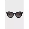 Blue sunglasses with rhinestones