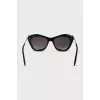 Blue sunglasses with rhinestones