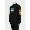 Мужской лонгслив oversize в принт