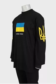 Men's oversized printed long sleeve