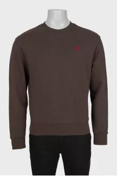 Men's sweatshirt with embroidered logo