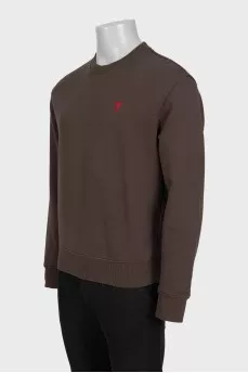 Men's sweatshirt with embroidered logo