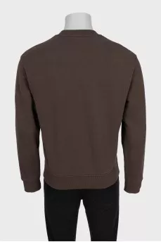 Men's sweatshirt with embroidered logo