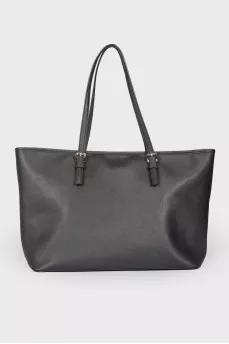 Wide black bag with spikes