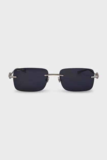 Men's sunglasses with black lenses