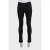 Чоловічі джинси skinny fit чорного кольору