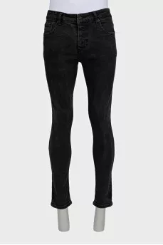Men's black skinny fit jeans