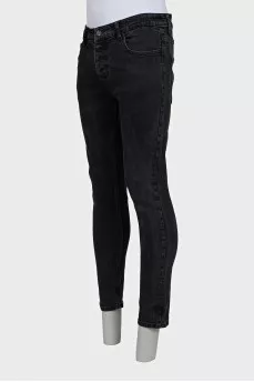 Men's black skinny fit jeans