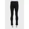 Чоловічі джинси skinny fit чорного кольору
