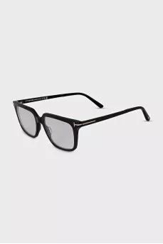 Окуляри wayfarer в чорній оправі 