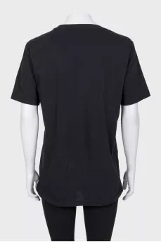 Straight T-shirt with a bright print