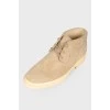 Suede rubber soles boots