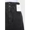 Cropped wide-leg jeans with tag