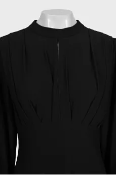 Fitted long sleeve dress with tag