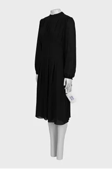 Fitted long sleeve dress with tag