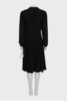 Fitted long sleeve dress with tag