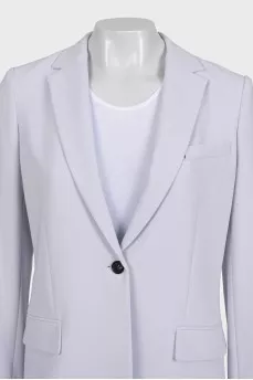 Purple button-down jacket