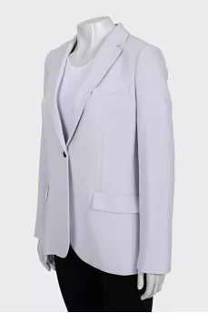 Purple button-down jacket