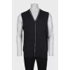 Men's merino wool vest with tag